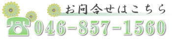 お問合せはこちら　046-857-1560